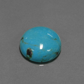 Turchese Blu naturale da 6.53 ct, Taglio rotondo, Opaco