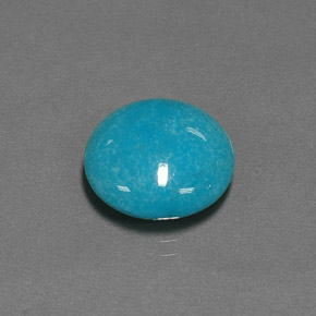 Turchese Blu naturale da 5.58 ct, Taglio rotondo, Opaco