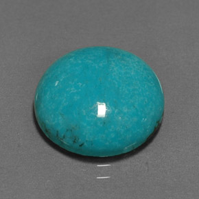 Turchese Blu naturale da 6.26 ct, Taglio rotondo, Opaco