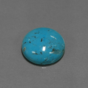 Turchese Blu naturale da 6.66 ct, Taglio rotondo, Opaco