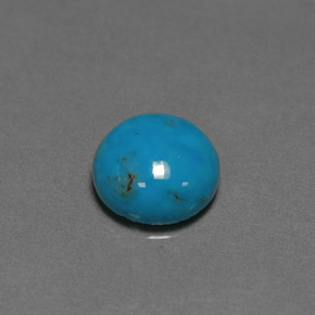 Turchese Blu naturale da 2.96 ct, Taglio rotondo, Opaco