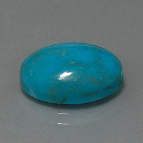 Turchese Blu naturale da 4.85 ct, Taglio ovale, Opaco