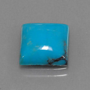 Turchese Blu naturale da 3.28 ct, Quadrato, Opaco
