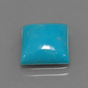 Turchese Blu naturale da 3.16 ct, Quadrato, Opaco