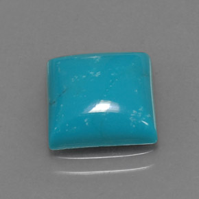 Turchese Blu naturale da 3.08 ct, Quadrato, Opaco