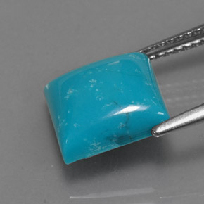 Turchese Blu naturale da 3.08 ct, Quadrato, Opaco