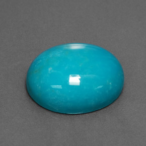 Turchese Blu naturale da 3.99 ct, Taglio ovale, Opaco