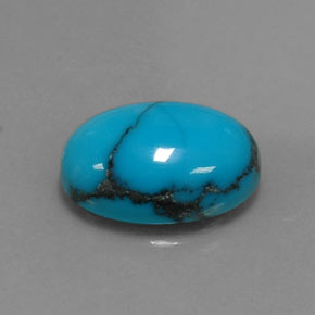 Turchese Blu naturale da 5.00 ct, Taglio ovale, Opaco