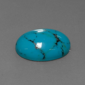 Turchese Blu naturale da 3.48 ct, Taglio ovale, Opaco