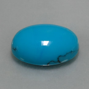 Turchese Blu naturale da 4.88 ct, Taglio ovale, Opaco