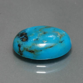 Turchese Blu naturale da 4.57 ct, Taglio ovale, Opaco