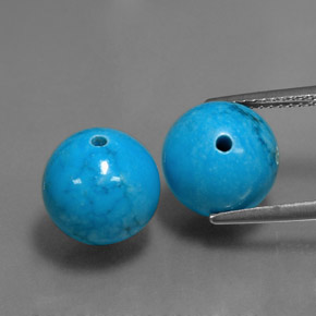 Turchese naturale blu da  ct, sfera / palla, opaco