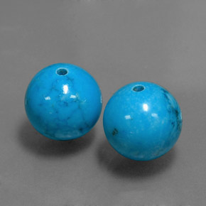 Turchese naturale blu da  ct, sfera / palla, opaco