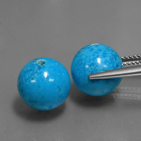 Gemme di Turchese Blu naturale da  ct, Sfera, Opaco