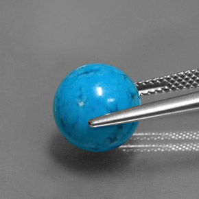Turchese Blu naturale da 7.80 ct, Sfera, Opaco