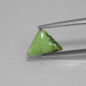 Turchese naturale verde da 1,07 ct, trillion, opaco