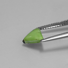 Turchese naturale verde da 1,07 ct, trillion, opaco