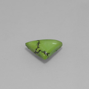 Turchese Giallo verde naturale da 1.07 ct, Taglio trillion, Opaco