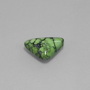 Turchese naturale verde da 1,23 ct, trillion, opaco