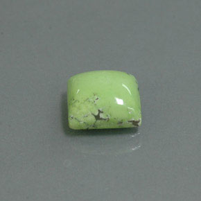 Turchese naturale verde da 2,00 ct, quadrato, opaco