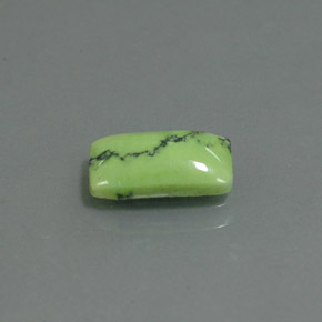 Turchese naturale verde da 1,26 ct, baguette, opaco