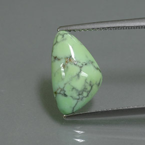Turchese naturale verde da 2,71 ct, forma fantasia, opaco