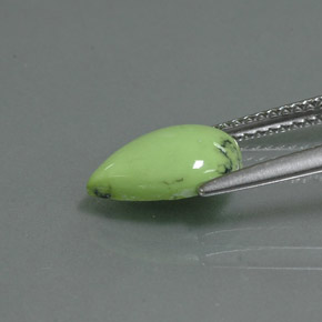 Turchese Giallo verde naturale da 1.66 ct, Forma a pera, Opaco