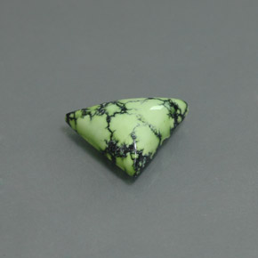 Turchese naturale verde da 2,48 ct, trillion, opaco