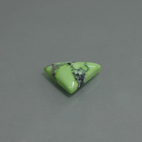 Turchese naturale verde da 1,60 ct, trillion, opaco