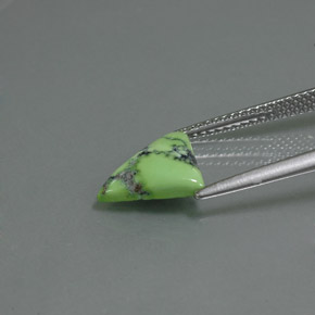 Turchese naturale verde da 1,60 ct, trillion, opaco