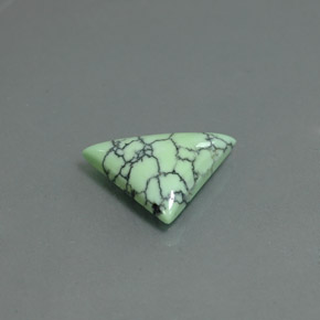 Turchese Giallo verde naturale da 2.71 ct, Taglio trillion, Opaco