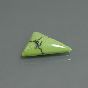 Turchese naturale verde da 2,81 ct, trillion, opaco