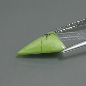 Turchese naturale verde da 2,81 ct, trillion, opaco