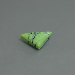 Turchese naturale verde da 1,54 ct, trillion, opaco