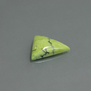 Turchese naturale verde da 2,59 ct, trillion, opaco