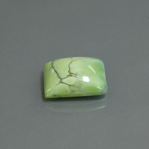 Turchese naturale verde da 4,75 ct, baguette, opaco