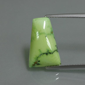 Turchese naturale verde da 4,52 ct, forma fantasia, opaco