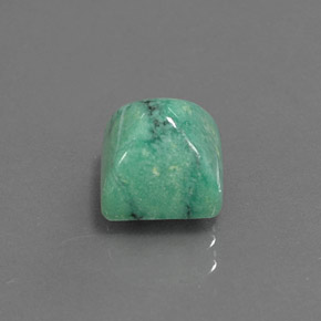 Turchese naturale verde da 2,33 ct, quadrato, opaco