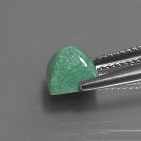 Turchese naturale verde da 2,05 ct, quadrato, opaco