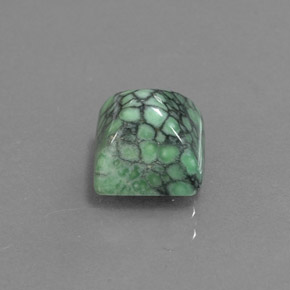 Turchese naturale verde da 2,29 ct, quadrato, opaco