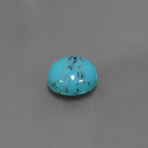 Turchese Blu naturale da 1.46 ct, Taglio rotondo, Opaco