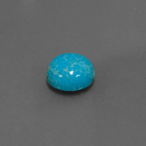 Turchese Blu naturale da 1.57 ct, Taglio rotondo, Opaco