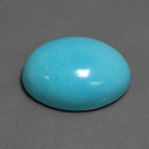 Turchese Blu naturale da 12.88 ct, Taglio ovale, Opaco