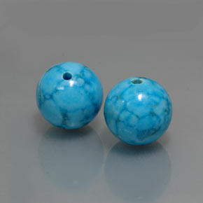 Turchese naturale blu da  ct, sfera / palla, opaco