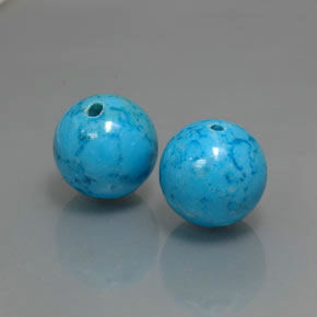 Turchese naturale blu da  ct, sfera / palla, opaco