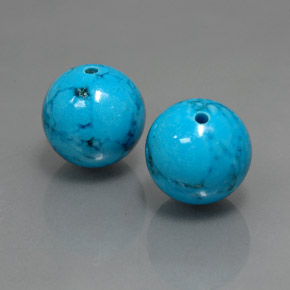 Turchese naturale blu da  ct, sfera / palla, opaco