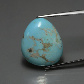 Turchese Blu naturale da 7.39 ct, Forma fantasia, Opaco
