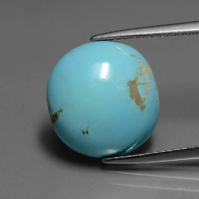 Turchese Blu naturale da 5.58 ct, Taglio a cuscino, Opaco