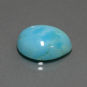 Turchese naturale blu da 6,21 ct, forma fantasia, opaco