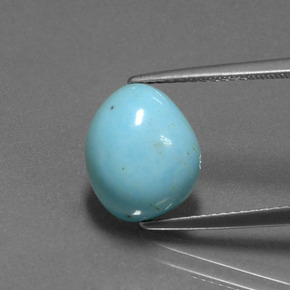 Turchese Blu naturale da 4.29 ct, Forma fantasia, Opaco